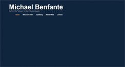 Desktop Screenshot of michaelbenfante.com