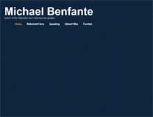 Tablet Screenshot of michaelbenfante.com